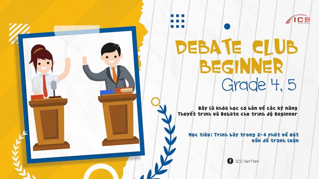 Debate Club Beginner - Grade 4-5